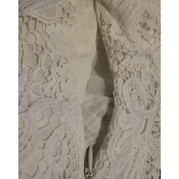 Vintage Juicy Couture-Elegant white Lace Long Sleeve Dress - Picture 5 of 11